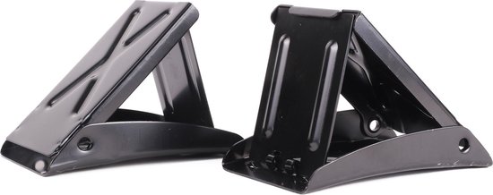 Benson Inklapbare metalen wielkeggen - set van 2 - 105 x 80 mm - oranje gecoat van Benson