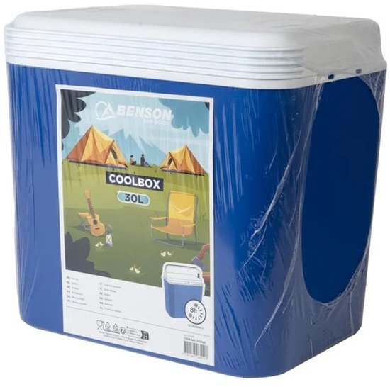Benson Koelbox - 30 Liter - met handvat - blauw van Benson
