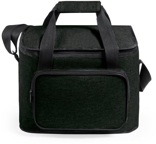 Benson koeltas Polar - inhoud 15 liter - Zwart - 31 x 24 x 20 cm - Koeltassen - polyester/aluminium - met voorvakje van Benson