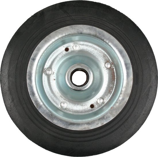 Benson Neuswiel - Rubber - Metalen Velg - 200 mm - Asgat Ø 20 mm - 150 kg Capaciteit van Benson
