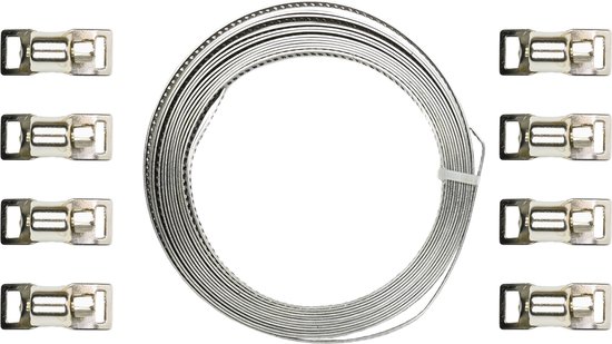 Benson Universele slangklemset - 8 mm x 3 meter - 9-delig - veelzijdig en aanpasbaar van Benson