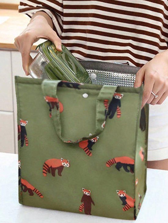 Bento Eco-tas voor gemakswinkels, klein formaat, wasbaar, stijlvol, geïsoleerd, thermisch, koudebehoud, boodschappentas, voor gemakswinkels, exclusieve lunchbox, opvouwbaar, lunchtas, handig van Merkloos