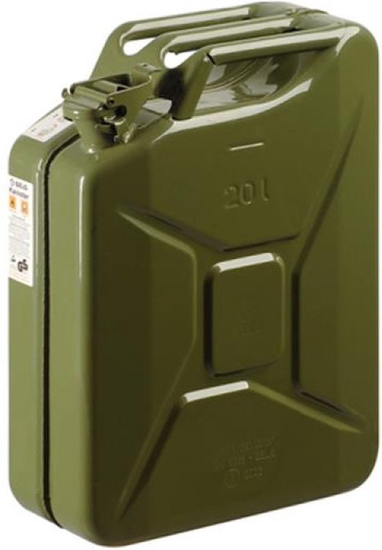Benzine jerrycan - Metaal - 20 Liter - Groen van Benzi