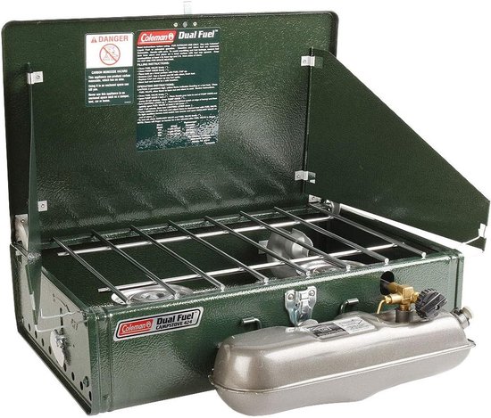 Benzine Kooktoestel - Compact Fornuis - Kamperen Buiten - Dubbele Brandstof - 51 x 33 x 17 cm