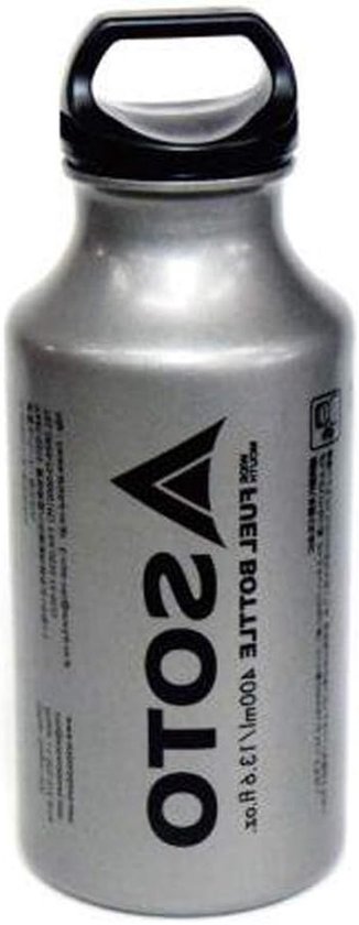 Benzinefles - Brandstoffles Outdoor - Kamperen en Outdoor - Lichtgewicht Aluminium - 400 ml - Zilver