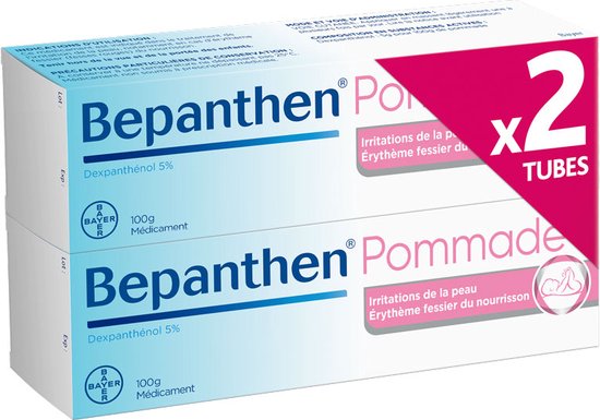 Bepanthen Baby zalf 5% 2 X 100 GR - BAYER - BEPANTHEN 5% POMMADE LOT DE 2 X 100G van Bepanthen