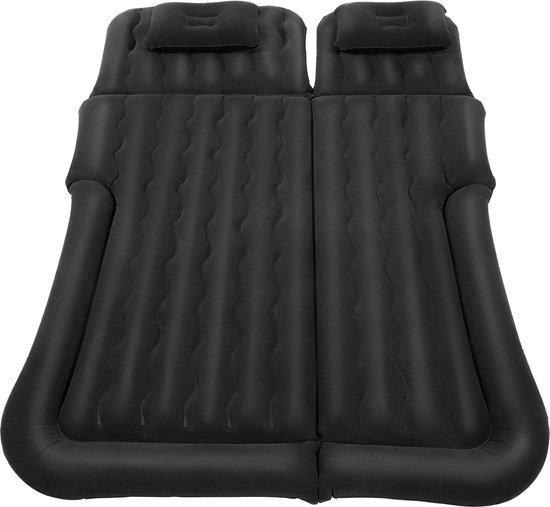 Bergson Auto Luchtbed - Auto Matras - Inclusief Pomp en 2 Kussens - Opblaasbaar Bed - Luchtbed 2 persoons - 174 x 126 cm van Merkloos