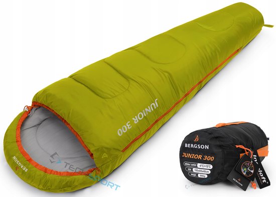 Bergson Junior 300 Mummieslaapzak Kinderen tot -4°C van Merkloos