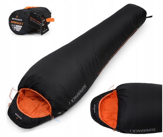 Bergson Superpack I Slaapzak: Ultralicht & Compact (700g) van Merkloos