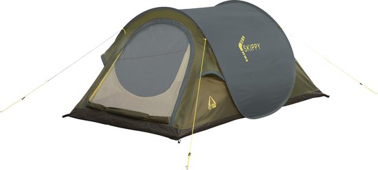 Best Camp Skippy Pop Up Tent - 2 persoons - snel op te bouwen - donkergrijs van Best Camp