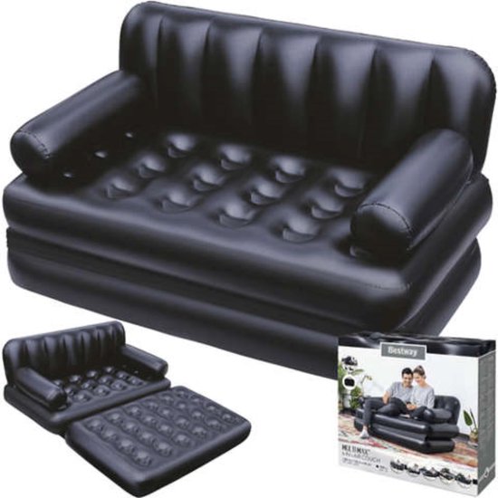 Bestway 5-in-1 Multifunctionele Opblaasbank - 2 Persoons - Draagvermogen: 300 kg - 188 cm x 152 cm x 64 cm