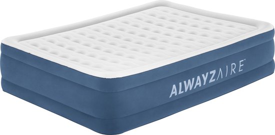 Bestway® AlwayzAire™ Queen luchtmatras met Ingebouwde Dubbele Pomp 46 cm