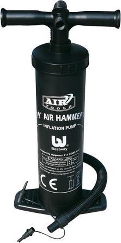 Bestway Handpomp 2,8 Liter - Zwart - 37 centimeter - luchtbeddenpomp - zwembadenpomp van Bestway