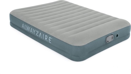 Bestway Luchtbed - 2 Personen - PVC/Polyester - Ingebouwde Oplaadbare Pomp - Fortech Materiaal - I-Beam Constructie - Ingebouwd Kussen van Bestway