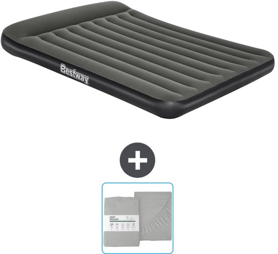 Bestway luchtbed - 2-Persoons - 152 x 203 x 30 cm - Groen - Inclusief en Hoeslaken van Bestway