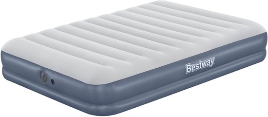 Bestway – Luchtbed – 2-Persoons – 152×203×36 cm – Blauw – Met Ingebouwde USB Oplaadbare Pomp - Luchtbed - Camping - Buiten - 2-persoons Luchtbed - USB Pomp van Merkloos