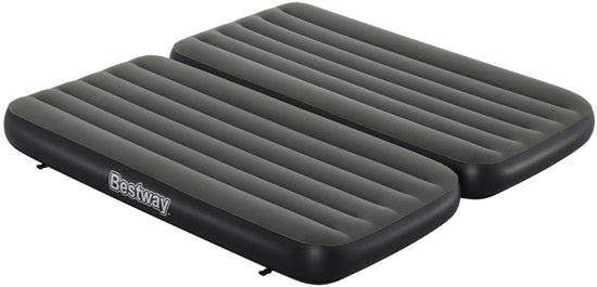 Bestway – Luchtbed 3-in-1 – 99×188×25 cm – Groen – Dubbellaags – 1- of 2-Persoons - 3-in-1 Luchtbed - Luchtbed Camping - Luchtbed Buiten - Luchtbed 1 Persoon - Luchtbed 2 Personen van Merkloos