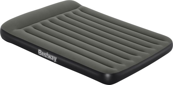 Bestway Luchtbed - Grijs - 2 Personen - PVC/Polyester - Ingebouwde Pomp - Tritech™ Materiaal - I-Beam Constructie - Ingebouwd Kussen van Bestway