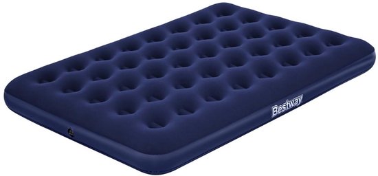 Bestway – Luchtbed – Twijfelaar – 137×191×22 cm – Blauw – Incl. Elektrische Pomp - Luchtbed - Elektrische Pomp - Camping - Buiten - 2 Persoons van Merkloos