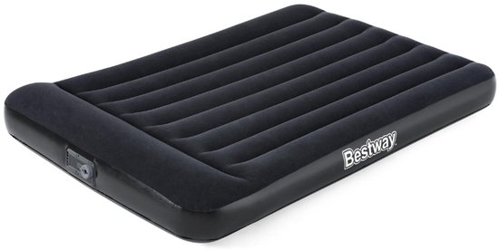 Bestway – Luchtbed – Twijfelaar – 137×191×30 cm – Grijs – Met Ingebouwde Elektrische Pomp - Luchtbed - Twijfelaar - Luchtbed Met Pomp - Binnen Gebruik - Logeerbed van Merkloos