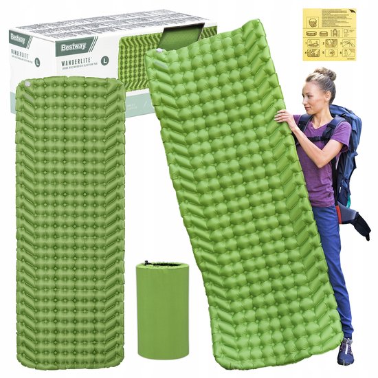 Bestway Luchtkussen Kampeer Mat 198x71cm - Comfortabel Slapen van Merkloos