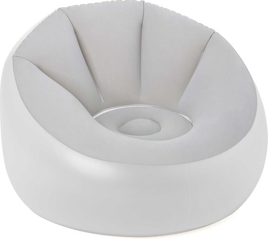 Bestway - opblaasbare stoel - met verlichting - 102x97x71 cm - grijs
