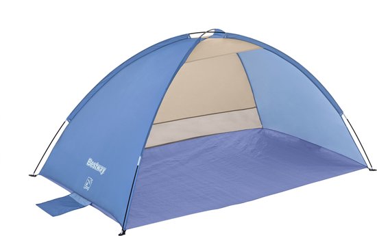 Bestway Pavillo Strandtent 2 Persoons - UV80 Zonbescherming incl. Tentharingen - Zandzakken voor Stabiliteit - 200 cm x 120 cm x 95 cm van Bestway