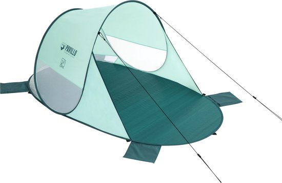 Bestway Pop-up Strandtent - Pavillo - 200x120x90 - Groen - UPF 80 Zonbescherming - 2 Personen van Bestway