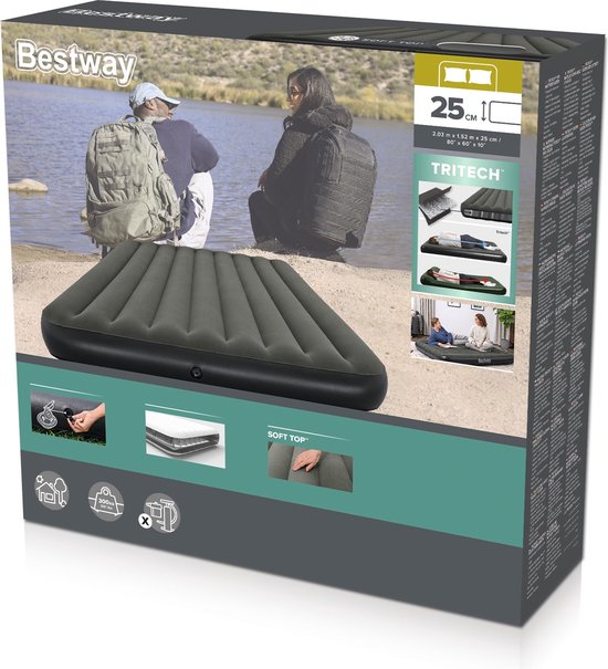 Bestway Tritech Queen Luchtmatras 2,03 m x 1,52 m x 25 cm van Bestway