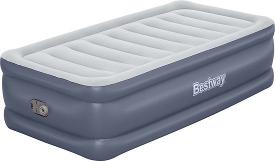 Bestway Tritech Twin Luchtmatras met Ingebouwde AC Pomp en Antimicrobiële Coating 1,91 m x 97 cm x 51 cm van Bestway
