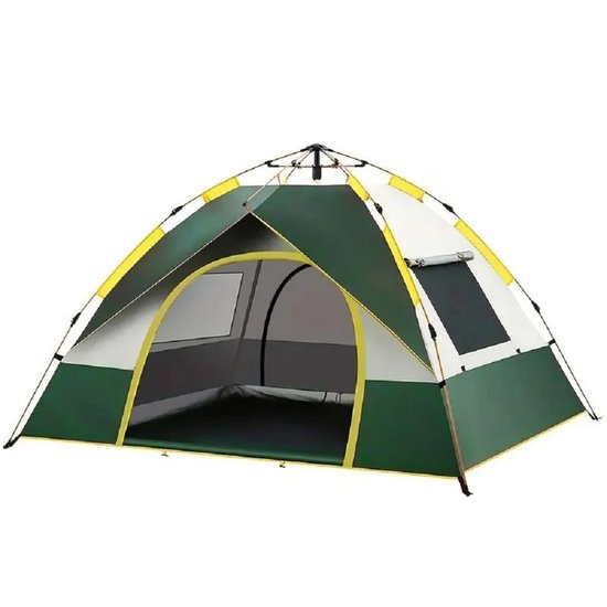 Betaalbare Goederen® kampeertent 2-3 personen - groen - kampeertent - tent - kampeerstoel - slaapzak - luchtbed - kampeertent