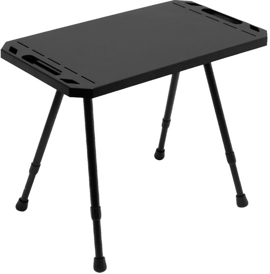 Betaalbare Goederen® opvouwbare tafel - zwart - opklaptafel - opklapbaar tafeltje - tuin - kampeertafel opvouwbaar - kamperen