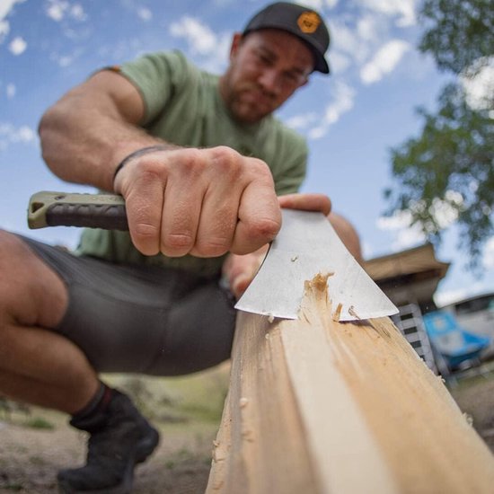 Bijl - Hatchet - 24 cm Lengte - 590 g - Inclusief Holster - Roestvrij staal van Berger