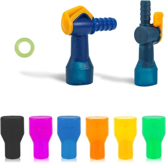 Bijtklep vervanging - Mondstuk set - Hydratatie blaas - Veelkleurige set - 8 stuks - Multicolor