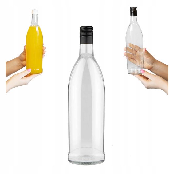 Bimberek - Glazen Fles - 500ml - Alkohol, Sap, Wijn