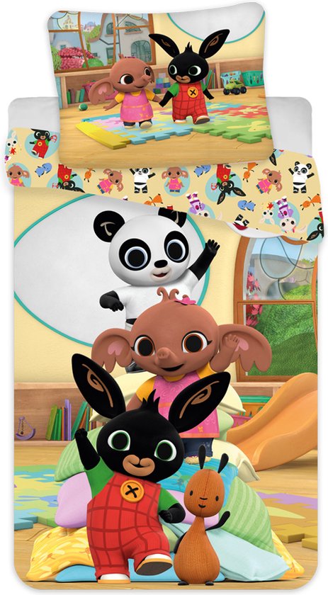 Bing & friends Dekbedovertrek all friends 140 x 200 cm - 70 x 90 cm van Bing & friends