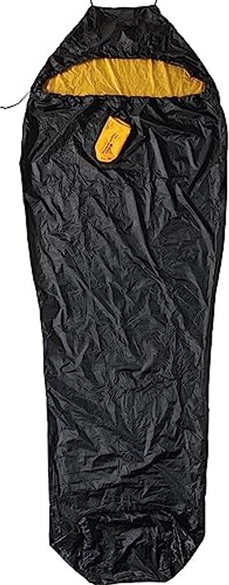Binnenslaapzak Capuchon - Bivak Liner - Extra Warmte - Dampdichte Naden - 210 cm Lengte - Zwart