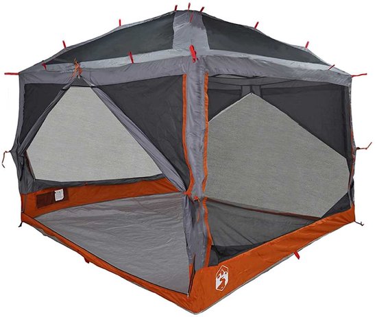 Binnentent met dak Grijs en Oranje 300 x 300 x 250 cm van Merkloos