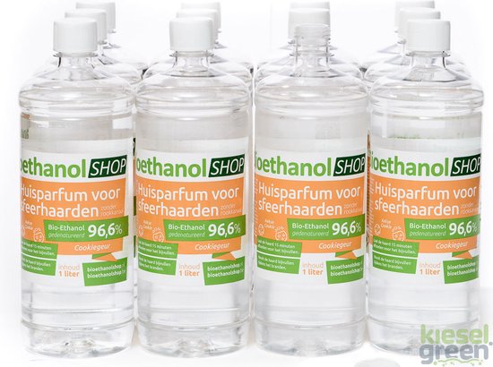 Bio-Ethanol met Chocoladegeur-PREMIUM- bioethanol 96,6%- biobrandstof – 12x1 liter van $