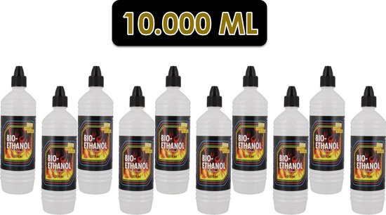 Bio ethanol voor sfeerhaard vloeistof - tafelhaard en haardset - openhaard - 10.000 ml - 10 liter van Flames4You