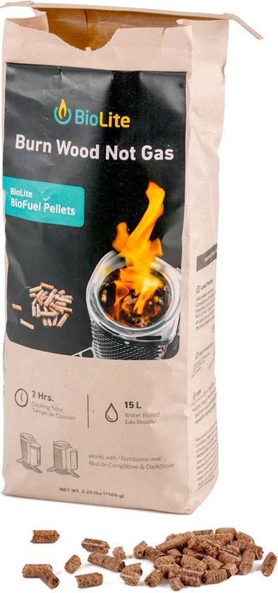 Biolite Houtpellets Voor Biobrandstof 1kg Transparant van Merkloos