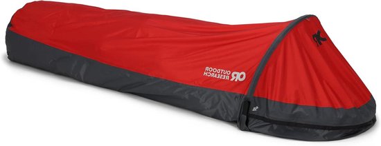 Bivakzak - Slaapzak Schuilzak - Kamperen en Hiken - Ultralichte Heliumstof - One size - Cranberry