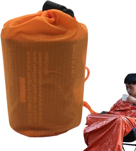 Bivakzak voor kamperen, dekens overlevingstassen,Survival Waterdichte Slaapzak Bivakzak | Thermische compacte draagbare overlevingsschuilplaats Buitenbenodigdheden voor reizen en wandelen