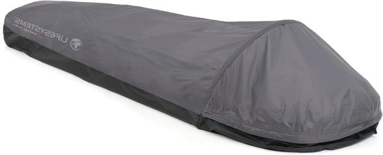 Bivakzak XL - Noodonderkomen - Lichtgewicht avonturen - Vrijstaand hoepelontwerp - 260 cm lang - Zwart