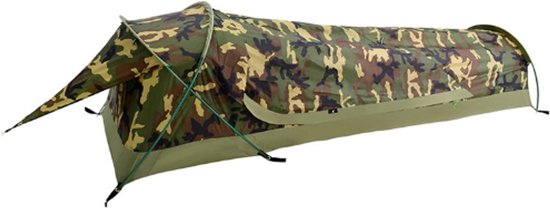 Bivy Tent Voor 1 Persoon - Camouflage Tent - Lichtgewicht En Waterdichte Bivak Tent - Snelle Opzet - Ideaal Voor Outdoor Camping Hiking Trekking van Merkloos