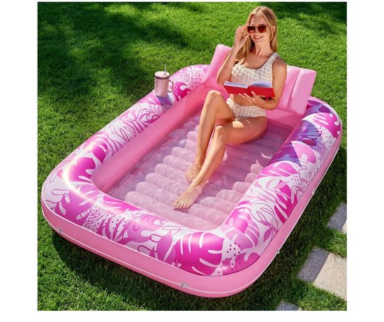 BIXc®- Opblaasbare bed, lounger camping, 180 x 120 cm, luchtbed, voor volwassenen, met kussen, 4-in-1.