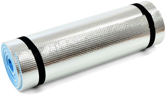BJORN Sportmat EVA ALU 2-warstwowa Blauw 180 x 50 x 1 DK van Merkloos