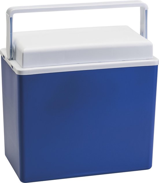 Blauwe kleine koelbox 10 liter 30,5 cm - Koelbox van Permo