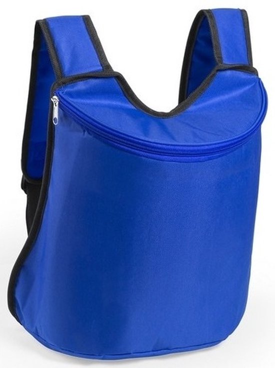 Blauwe koeltas rugzak 40 cm - Koelboxen/koeltassen van Merkloos