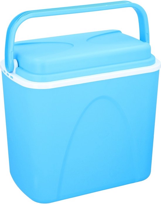 Blauwe kunststof camping / vakantie coolbox 24 liter van Bo-Camp